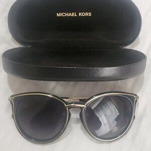 Michael Kors Brisbane Dark Gray Gradient Polarized Round Ladies Sunglasses